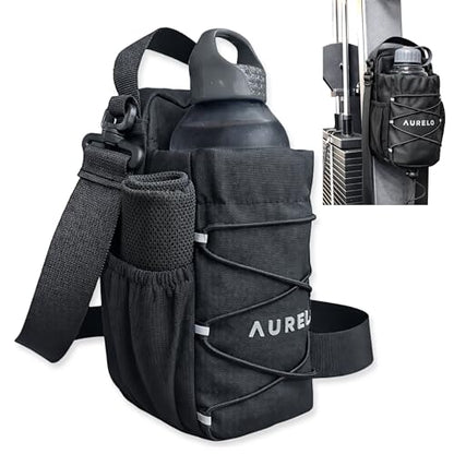 Magnetic Gym Bag for Men & Women – Small Gym Bag with Rack Attachment, Water Bottle Holder (Up to 40oz), Compact Workout Bag Keeps Gear Off Floor, Quick-Dry Towel Included