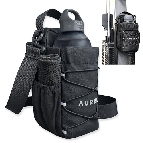 Magnetic Gym Bag for Men & Women – Small Gym Bag with Rack Attachment, Water Bottle Holder (Up to 40oz), Compact Workout Bag Keeps Gear Off Floor, Quick-Dry Towel Included