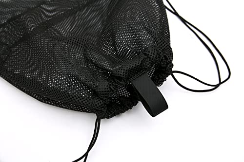 Palmhomee Pack of 4 Mesh Drawstring Bag String Bag for Sports Climbing Gym Laundry Seashell Toy Beach and Hunting (Mixed 2 Sizes)