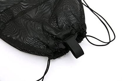 Palmhomee Pack of 4 Mesh Drawstring Bag String Bag for Sports Climbing Gym Laundry Seashell Toy Beach and Hunting (Mixed 2 Sizes)