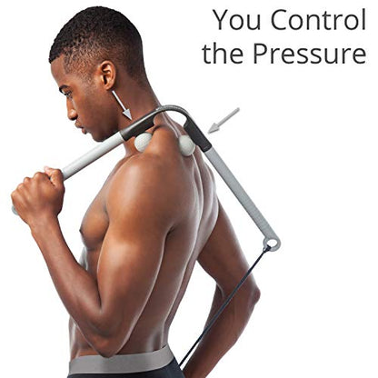 Body Back AccuMassage FSA Eligible - Dual Pressure Point Massage Tool & Massage Hammer - 2 in 1 Design - Shiatsu Neck Massager Tool, Golf Ball Percussion Massager for Deep Tissue Pain Relief - style: AccuMassage - 1-pack