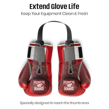 Calvana Boxing Glove Deodorizer Inserts – Thumb-Focused Odor & Moisture Absorber for Boxing Gloves, Gym Gear & Shoes, Ocean Fresh Scent