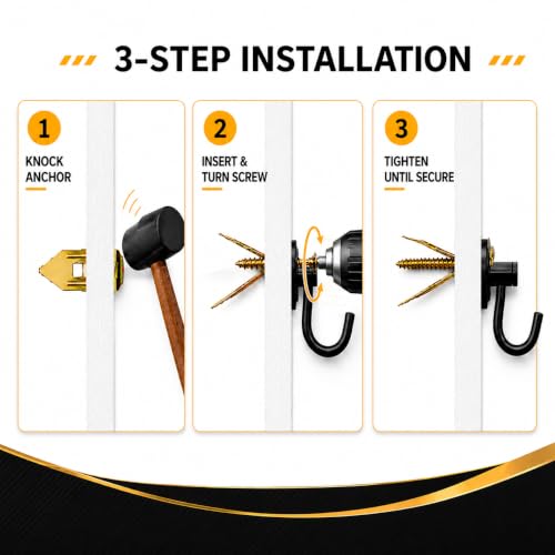 Jyphorixal 150Pcs Self Drilling Drywall Anchors with Screws Kit,Zinc Plated Steel,2 Sizes Expansion Screws and 2 Sizes Wall Anchors, Easy Application No Drill or Holes in Wall. - size: 150Pcs 2Size kit