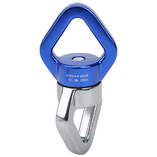RiToEasysports Climbing Rotational Device, 360 Degree with Sealed Steel Ball Bearings for Rock Climbing Swing Aerial Yoga Hammock - color: Bluish Grey