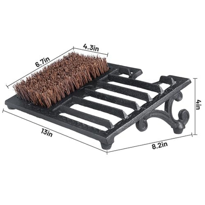 Cast Iron Boot Brush Scraper Outdoor，Heavy Duty Shoe Scrapers with Brushes, Boot Scrubber and Boot Cleaner Brush for Entryway, Garden, Farm - color: Cast Iron Boot Brush