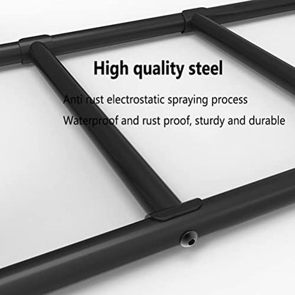 Heavy Wall Mounted Pull-up bar Climbing Frame， Home Gym Ceiling Exercise Training， Horizontal Parallel Bars， Safe and Stable， - color: Black