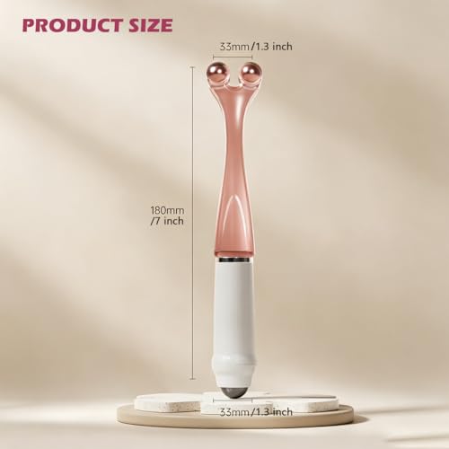 Finger Massage Tools for Finger Hand Massage, Hand Massager for Arthritis and Carpal Tunnel, Silicone Massage Roller for Hands, Palm & Wrist Steel Ball - size: light pink