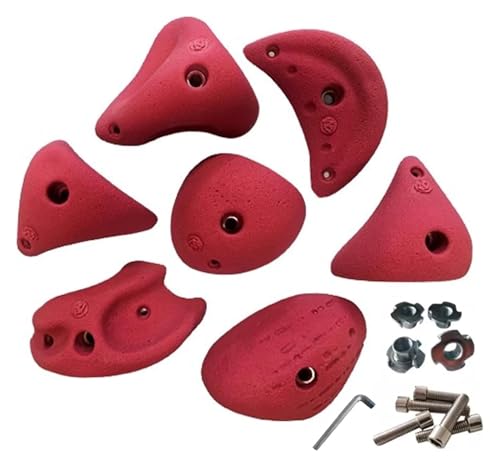 Climbing Kit,Climbing Holds, Resin Rock Climbing,Include Mounting Hardware - Easiest to Hang at Any Angle, Climbing Gym Playground(20 Pack - Plank Installation) - color: 20 Pack - Plank Installation