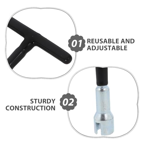 KALLORY 4pcs Wing Nut Driver with T Handle Manual Eye Screw Installation Tool for Hook Bolts and Screw Hooks Hand Tightening Tool in Home and Workshop Use