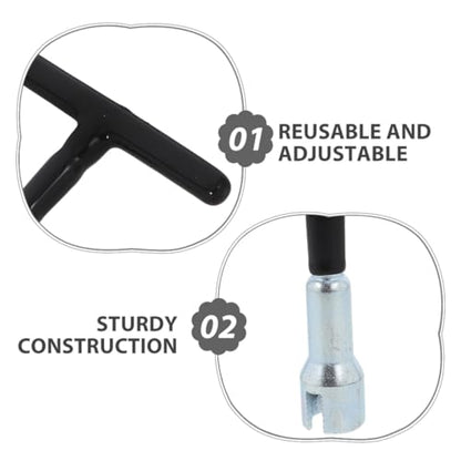 4pcs T-handle Wing Nut Driver Tool for Manual Eye Bolt and Screw Hook Installation, Portable Heavy Duty Nut Tightener for Hanger Fastening, Handheld Screwdriver Set