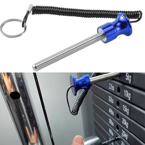 Weight Stack Pin,Magnetic Weight Pin,Diameter 4 Inch Solid Aluminum Alloy Universal Gym Pin Weight Machine Pin for Home Gym Exercise Machine Accessories(2pcs)