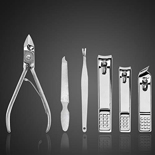 MWXJ Nail Clippers Set Fingernail and Toenail Clipper Cutters, Manicure Pedicure Kit 18 Pieces Stainless Steel Professional Grooming Kits, Nail Care Tools with Luxurious Travel Case