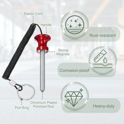 Weight Stack Pin, Weight Gym Pin Strength Training Equipment Replacement with Pull Rope for Commercial Home - color: Blue/Red, size: 0.4 x 3.1 Inch