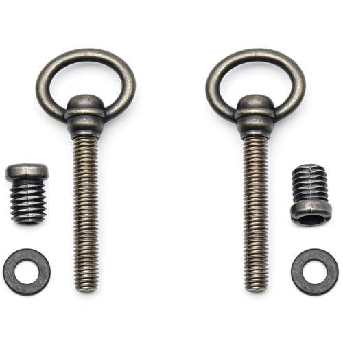 2 PCS Swivel Mirror Mounting Bolt M8 Antique Brass Mirror Frame Screws for Retro Rotating Mirrors (Screw Lenght: 50 mm / 1.97") - size: M8*60