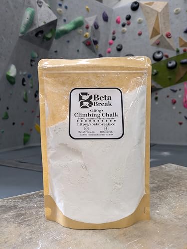 Climbing Chalk – 200 g Premium Heat‑Treated Magnesium Carbonate (Resealable Bag) – Ideal for Climbing, Powerlifting, Crossfit & Gym Training