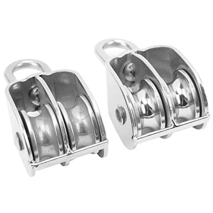 Keenso Dual Strap Block M32 Lifting Block 250 Kg Storage Capacity for The Tent Coating, 2 PCS Double Strap for Family Projects