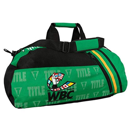 TITLE Boxing WBC Sport Backpack - Gym, Duffle, Equipment Bag - Green