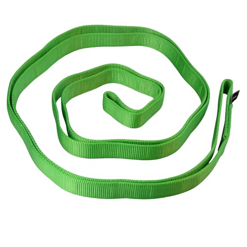 SEPEAK 25mm Nylon Tubular Webbing 1-Inch, 29kN/6520lbs, UIAA Certified Webbing Straps - color: Green, size: 150cm / 59inch | Pack of 3