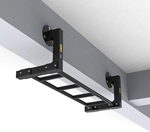 Horizontal Bar Climbing Frame Pullup Up Dragon Skeleton Side Mounted - Home Gym Accessories and Indoor Fitness Equipment Upper Body Strength, Back, Arm Exercise (Black 98 * 35 * 30cm)
