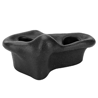 10Pcs Rock Climbing Stone Pig Nose Shape Climbing Holds Plastic Textured Climbing Gear Kit (Black)