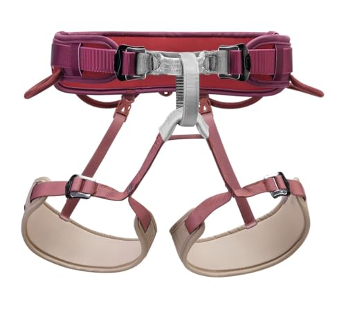 PETZL CORAX Rock Climbing Harness | Versatile & Fully Adjustable Climbing, Ice Climbing & Mountaineering Harness - color: Dark Red, size: X-Small/Medium