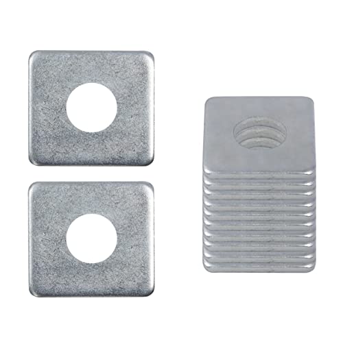 50 Pcs 304 Stainless Steel Square Washer Plate Fastener Hardware 1/2(ID) X 3/2 X3/2 (Square OD) X 1/7 (THK) inch - size: 1/2(ID) X 3/2 X3/2 (Square OD) X 1/7 (THK), style: 304 Stainless Steel