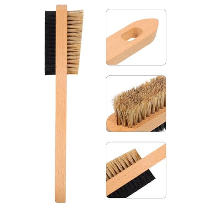 KESYOO Medium Size Climbing Boulder Cleaning Brush with Natural Boar Firm Bristles, Ergonomic Handle and Portable Design for Outdoor Climbing Tools