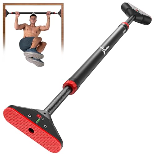 Pull Up Bar for Doorway: Sportneer Strength Training Pull-up Bars without Screw with Resistance Band Bar, Sportneer Detachable Workout Exercise Bar Handles for All Kinds Resistance Bands