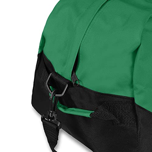 21" Large Duffle Bag with Adjustable Strap - color: Dark Green