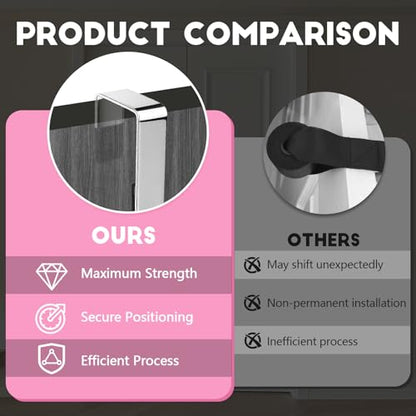 Stretching Strap with Door Anchor Improve Leg Flexibility for Splits - color: Black