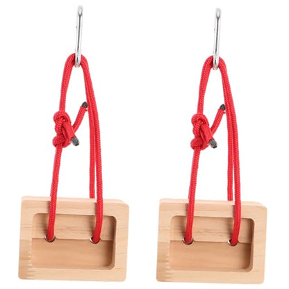 MAGICLULU 2pcs Portable Wooden Climbing Hangboard for Finger Strength Training, Lightweight Design, Suitable for Indoor and Outdoor Use, Rock Climbing Handboard for Climbers