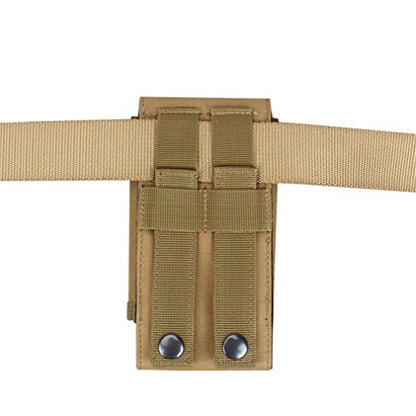 Tactical MOLLE Smartphone Holster, Universal Army Mobile Phone Belt Pouch EDC Security Pack Carry Accessory Kit Blowout Pouch Belt Loops Waist Bag Case for iPhone SE 5S Samsung Galaxy S4 mini - color: #D (Small)