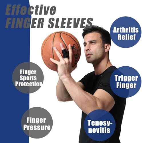 Finger Splints, 2 Pack Neoprene Finger Buddy Straps, No Metal Support Finger Brace, Adjustable Compression Finger Wraps for Daily and Sports Use (Medium, Single Finger Design) - size: Medium
