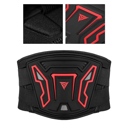 Motorcycle Kidney Belt, Breathable PVC Waist Support with Foam Padding, Adjustable Strap for Riding and Outdoor Sports, XL - size: XL