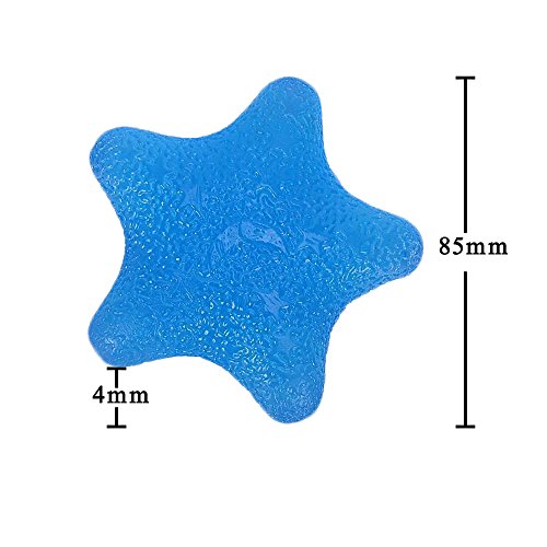 Multiple Resistance Therapy Exercise Gel Squeeze Balls for Hand Finger Wrist Muscles Arthritis Grip Exerciser Strengthening - color: Star