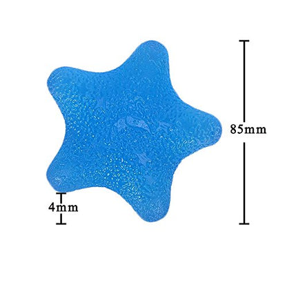 Multiple Resistance Therapy Exercise Gel Squeeze Balls for Hand Finger Wrist Muscles Arthritis Grip Exerciser Strengthening - color: Star