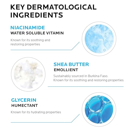 La Roche-Posay Cicaplast Hand Cream, Instant Relief Moisturizing Hand Lotion for Dry Hands, Shea Butter Lotion for Dry Cracked Hands, Non Greasy, Fragrance Free - size: 1.69 Fl Oz (Pack of 1)