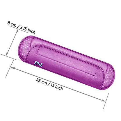 ZINZ Universal Shoulder Pad with Ultra Thick Cushion for Bag Luggage Bag Crossbody, Plus Long & Anti-Slip & Breathable,Purple - color: Purple