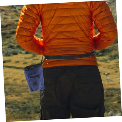 Kisangel Chalk Bag for Rock Climbing - Powder Holder with Waist Belt Lightweight and Portable for Bouldering Gym Workouts and Outdoor Climbing
