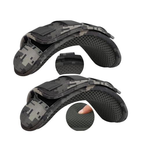 2-Pack Tactical Shoulder Pad, Ultra-Thick Comfort Cushion for Vest Straps, Backpacks, Breathable & Shock-Absorbing,Camouflage-gray - color: Camouflage-gray