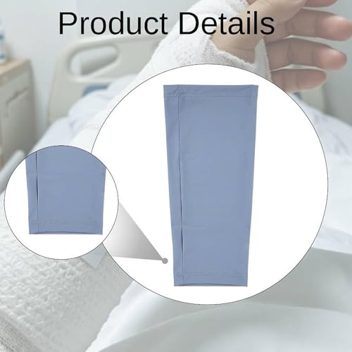 Cover Breathable Flexible Sleeve Soft Elastic Protector Reusable Nylon Spandex Material Open Finger Design Comfortable Compression Suitable, Blue - color: Blue