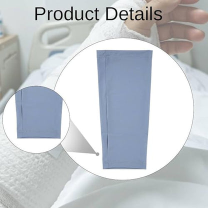 Cover Breathable Flexible Sleeve Soft Elastic Protector Reusable Nylon Spandex Material Open Finger Design Comfortable Compression Suitable, Blue - color: Blue