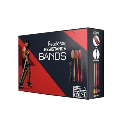 Pull Up Assistance Bands 5 Resistance Bands for Full-BodyTraining(5-125LBS) | Resistance Bands Set for Men & Women, Exercise Bands for Working Out, Fitness, Therapy at Home, Gym - size: Light: 5-65LBS