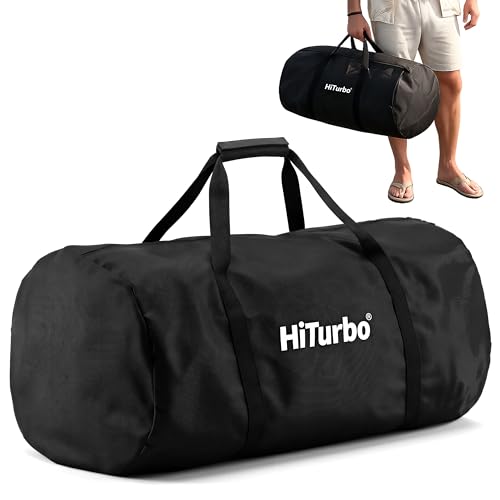 Hiturbo 100L Duffel Scuba Bag: Dive Bags Water Sports Gear | Swimmer Equipment Carry Bag for Diving Surfing Snorkeling Kayaking Boating Spearfishing Beach Pool Travel Duffle - color: Solid