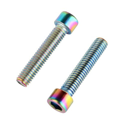 6Pcs Bike Screws M6x10 12 16 18 20 25 30 35mm Stainless Steel Socket Head Cap Allen Hex Bolt (Ranibow, M6 x35mm) - color: Ranibow, size: M6 x35mm
