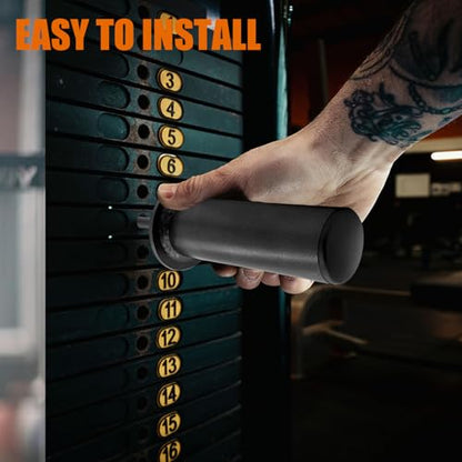 Weight Stack Extender Pins, Weight Stack Pins for Home Gym Cable Strength Exercise Machine, 2-Pack - size: 10mm*110mm