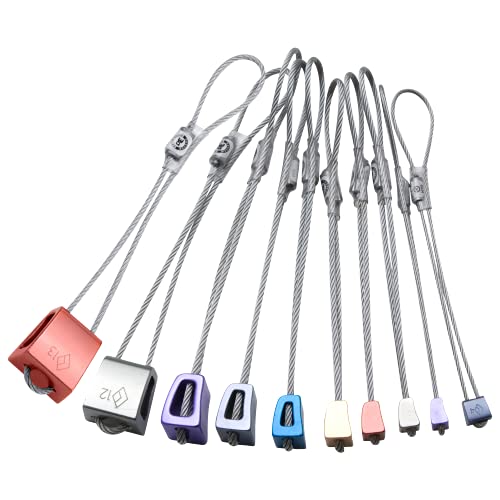 BLACK DIAMOND Classic Stopper Set #4-13, Durable Aluminum Nuts, Color-Coded | durable steel cables, versatile passive protection, for alpine routes, trad climbing, sport climbs, anchors, and rappels - style: #4-13