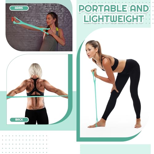 Women Fitness Exercise Equipment Trainer Set Pedal Resistance Band | Leg Arm Thigh Resistance Bands, Women Fitness Workout Equipment, Pedal Resistance Band with Handle, Yoga Pilates Body Fitness - color: Green