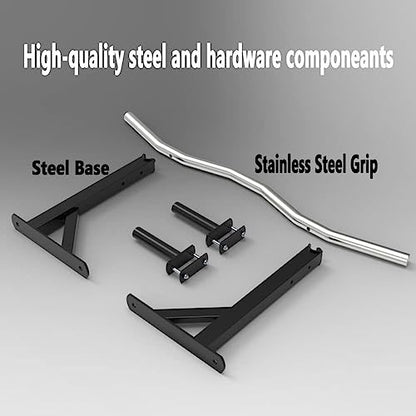 Fitness Equipment Ceiling Steel Fitness Horizontal Bar, Pull Up Bar Wall Mounted Chin Up Bar, Home Gym Strength Training Bar, Load 660 LBS