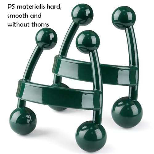 Handheld Trigger Point Massage Tools, 2 Pcs 4 Point Deep Tissue Manual Massager Full Body Massager, Handheld Palm Pressure Point Massage Tool for Neck Shoulder Back Waist Arm Leg Muscle Pain Relief